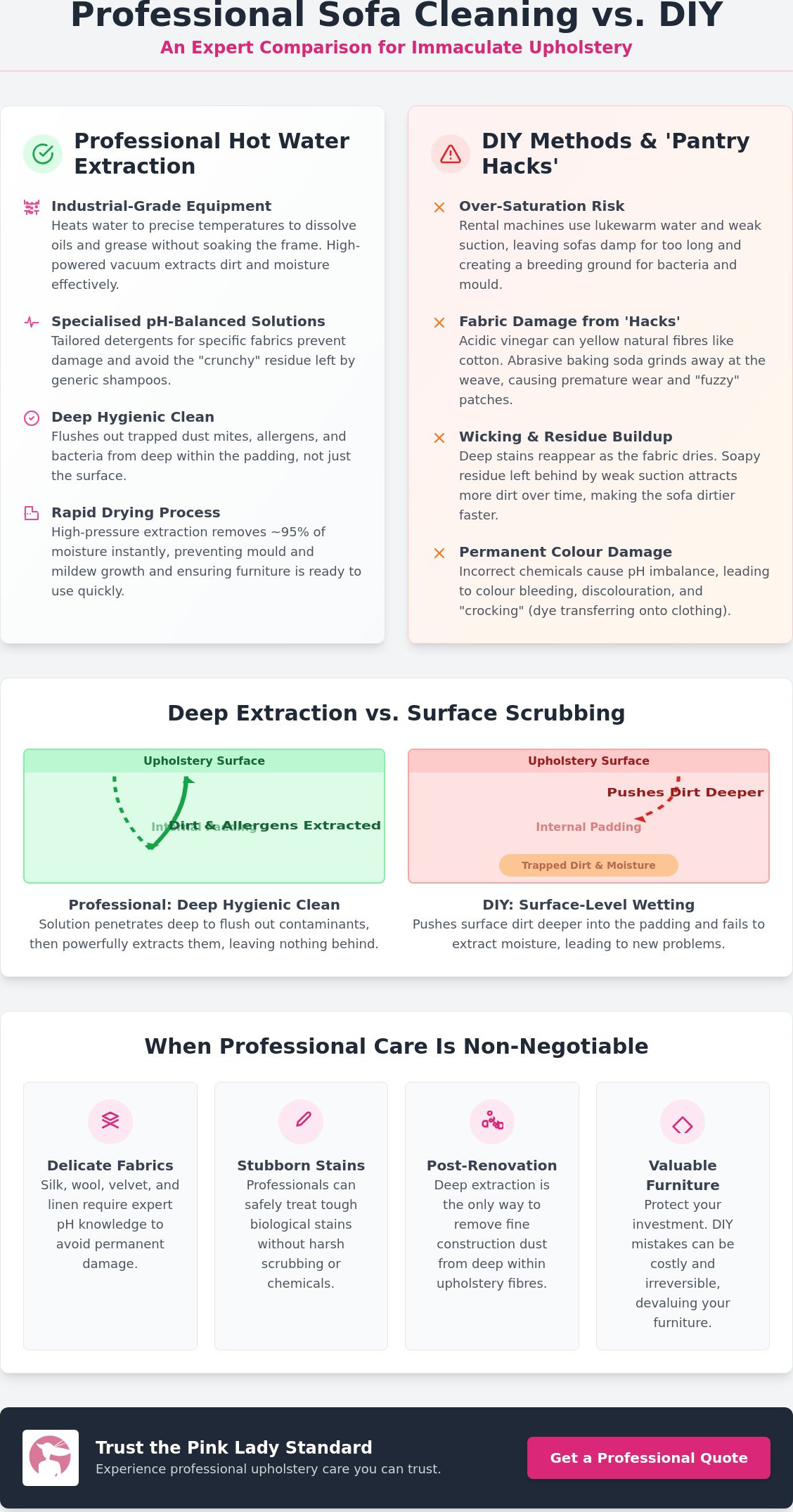 Professional Sofa Cleaning vs DIY: The Ultimate Guide to Upholstery Care